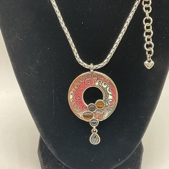 Brighton Earthtone Stone Necklace - Picture 4 of 5